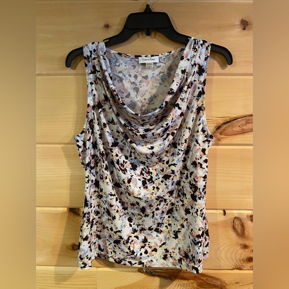 Calvin Klein Women's Multicolor Sleeveless Top Size Medium